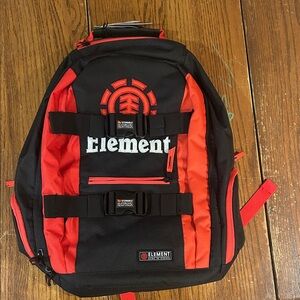 Element Black and Red Backpack
